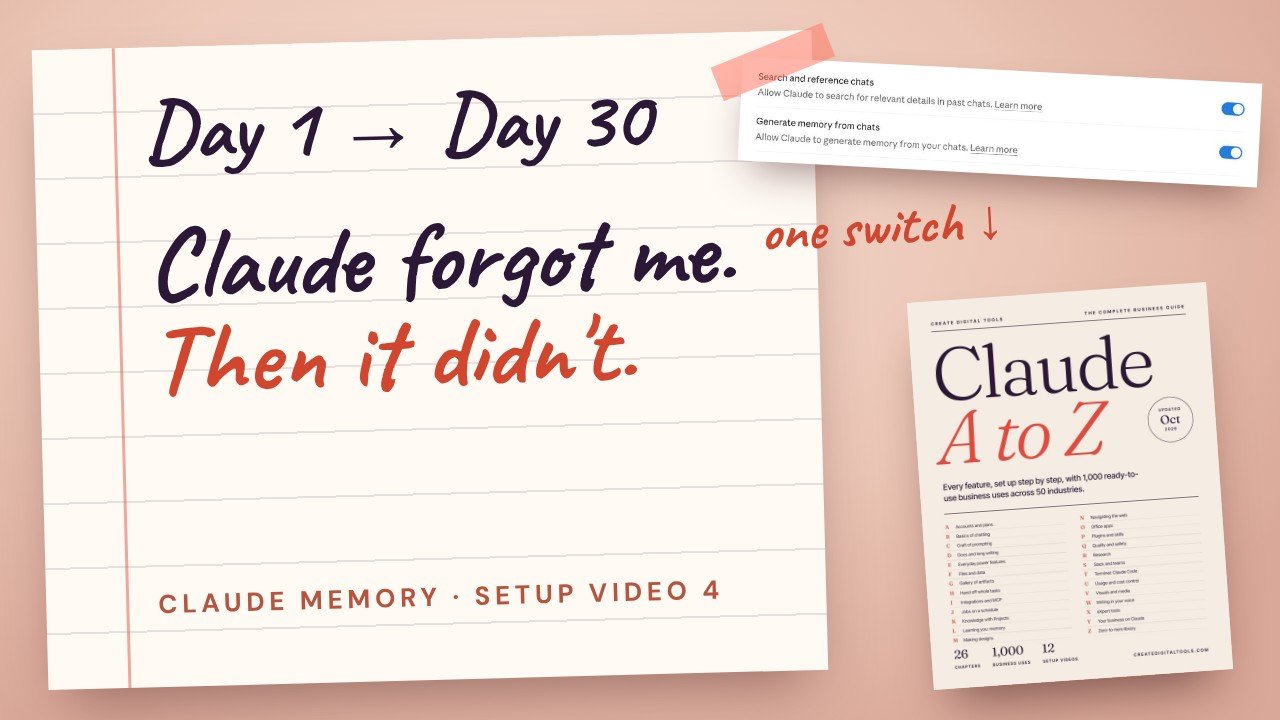 Setup video 4: The Notebook: teach Claude to remember your business
